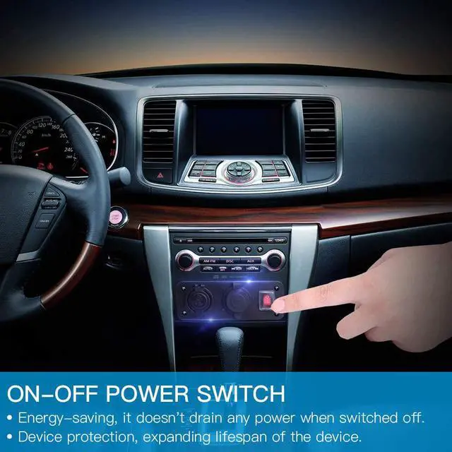 Alt view image 5 of 7 - Dual USB Socket Charger 2.1A & 2.1A with LED Voltmeter + 12V Power Outlet + ON-Off Toggle Switch Four Functions Panel for Car Boat Marine RV Truck Vehicles GPS Mobiles