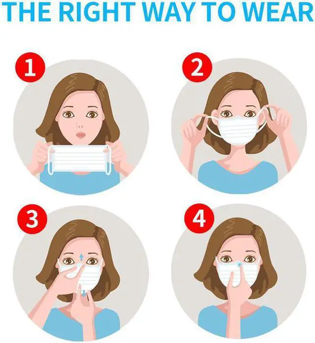 Alt view image 7 of 7 - 100PCS Disposable Face Mask Mouth Mask protective Face Cover Dental Industrial Mouth Cover Ear Loop