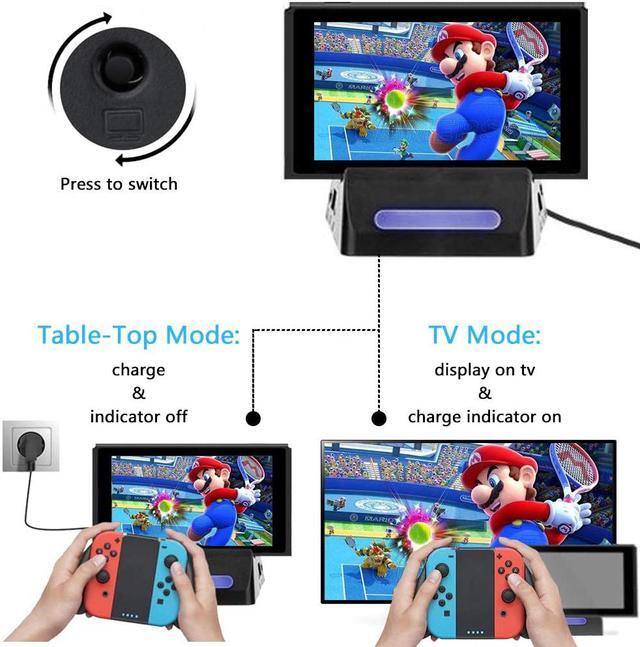 Alt view image 5 of 7 - Werleo Switch TV Dock Atuten Mini Portable Conversion Base for N-Switch Charging Stand for Nintendo Switch with HDMI and USB 3.0 Port, Replacement for Nintendo Switch Dock