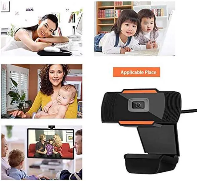 Alt view image 7 of 7 - HD 720P USB Webcam Built-in Noise Reduction Microphone Stream Webcam Laptop USB PC Webcam Flexible Rotatable Clip Video Web Camera for Calling Conferencing Live Streaming Widescreen Webcam