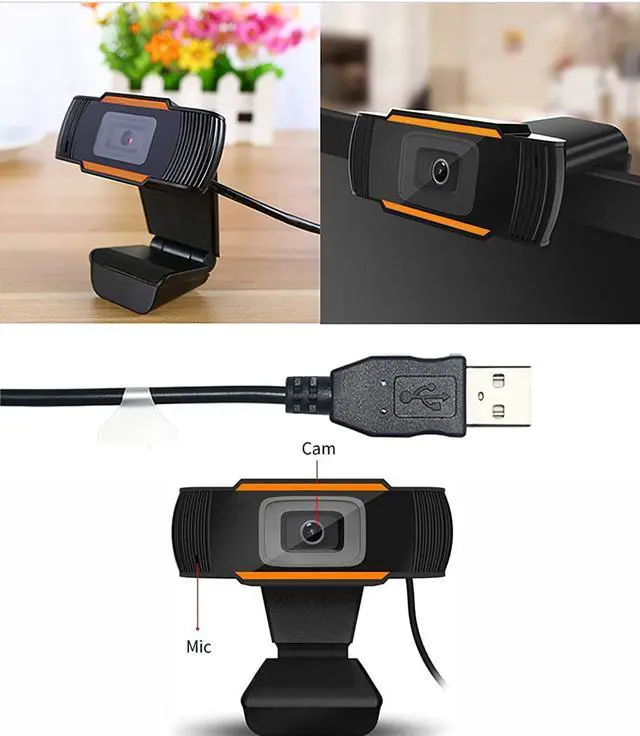 Alt view image 5 of 7 - HD 720P USB Webcam Built-in Noise Reduction Microphone Stream Webcam Laptop USB PC Webcam Flexible Rotatable Clip Video Web Camera for Calling Conferencing Live Streaming Widescreen Webcam