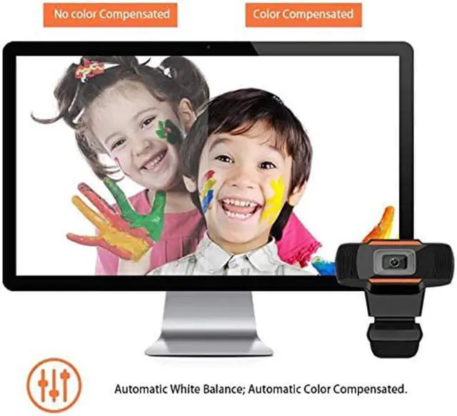 Alt view image 3 of 7 - HD 720P USB Webcam Built-in Noise Reduction Microphone Stream Webcam Laptop USB PC Webcam Flexible Rotatable Clip Video Web Camera for Calling Conferencing Live Streaming Widescreen Webcam