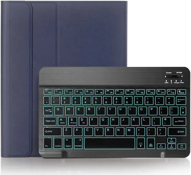 Main image of iPad Pro 11 Keyboard Case 2020 2nd Generation with Pencil Holder 7 Colors Backlit Smart Cover with Detachable Wireless Keyboard for iPad Pro 11 2020