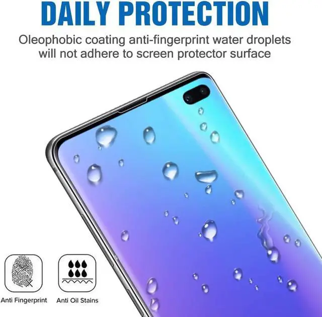 Alt view image 6 of 7 - 2-Pack HD Galaxy S10 5G Screen Protector Tempered Glass Film [Fingerprint ID Enabled] [3D Full Edge Covered] [9H Hardness] Case Friendly Glass Protector for Samsung Galaxy S10 5G