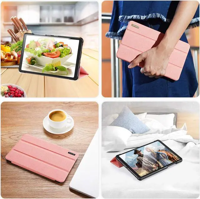 Alt view image 7 of 7 - Case for Samsung Galaxy Tab A 8.4 2020 SM-T307 Verizon/T-Mobile/Sprint PU Leather Slim Folio Cover with Trifold Stand for Galaxy Tab A 8.4 Inch 2020