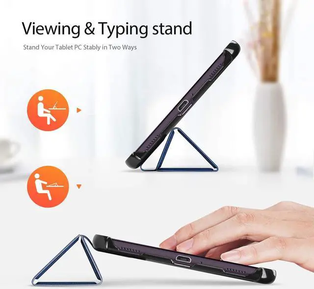 Alt view image 2 of 6 - Case for Samsung Galaxy Tab A 8.4 2020 SM-T307 Verizon/T-Mobile/Sprint PU Leather Slim Folio Cover with Trifold Stand for Galaxy Tab A 8.4 Inch 2020
