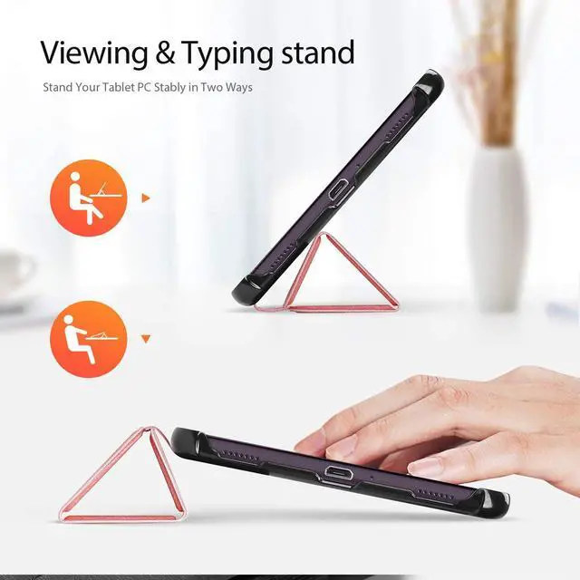 Alt view image 2 of 7 - Case for Samsung Galaxy Tab A 8.4 2020 SM-T307 Verizon/T-Mobile/Sprint PU Leather Slim Folio Cover with Trifold Stand for Galaxy Tab A 8.4 Inch 2020