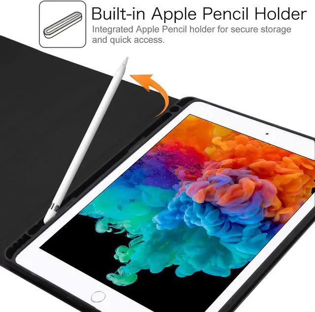Alt view image 6 of 7 - Touchpad Keyboard Case for iPad 10.2 7th Gen Keyboard Case 2019 / iPad Air 3 / iPad 10.5 2017 Touchpad Keyboard Bluetooth Slim Leather Folio Smart Cover with Pencil Holder for iPad 10.2" 10.5"