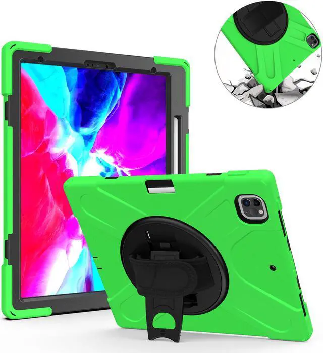 Main image of iPad Pro 12.9 Case 2020 2018  - Shockproof Cover with Shoulder Strap, Hand Strap, Pencil Hoder / Kickstand for iPad Pro 12.9 4th Gen 2020 [Support 2nd Gen iPad Pencil Charging] / 3rd Gen 2018