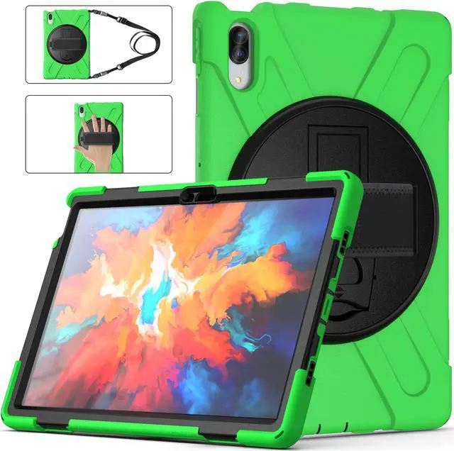 Main image of Case for Lenovo Tab P11 Pro 11.5 inch 2020 Model: TB-J706F/J706L Heavy Duty Rugged Protective Cover with 360 Swivel Kickstand Handle Hand Strap & Shoulder Strap