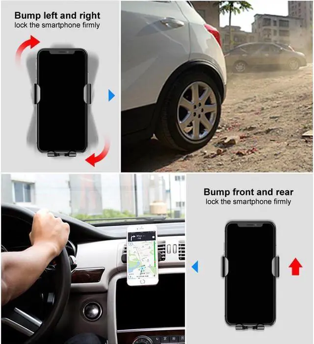 Alt view image 6 of 7 - Qi Fast Wireless Car Charger Air Vent Phone Holder Car Mount for iPhone 12 Pro SE 11 Pro Max XS Max XR X 8 Plus Samsung S20 S10 S9 S8 Note10 Note9 LG Pixel & Qi Enabled Devices