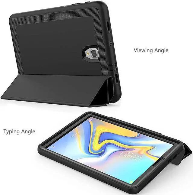 Alt view image 4 of 7 - Galaxy Tab A 10.5 2018 SM-T590/T595 Case Heavy Duty Three Layer Smart Protective with Auto Sleep/Wake & Built-in Screen Protector for Samsung Tab A 10.5 2018 SM-T590/T595