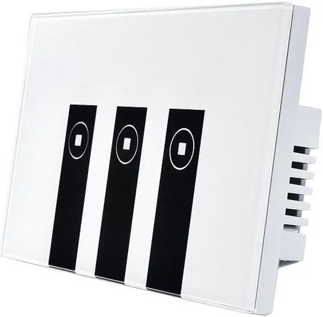 Main image of WiFi Smart Alexa Light Switch, 3 Gang Touch Wall Plate Light Switch Panel