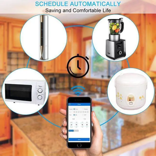 Alt view image 7 of 7 - WiFi Smart Alexa Light Switch, 3 Gang Touch Wall Plate Light Switch Panel