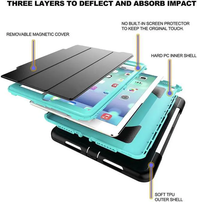 Alt view image 5 of 6 - For iPad Pro 9.7 Case Smart Magnetic Protective Stand Cover with Auto Sleep Wake