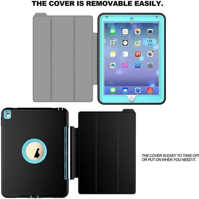 Alt view image 6 of 6 - For iPad Pro 9.7 Case Smart Magnetic Protective Stand Cover with Auto Sleep Wake