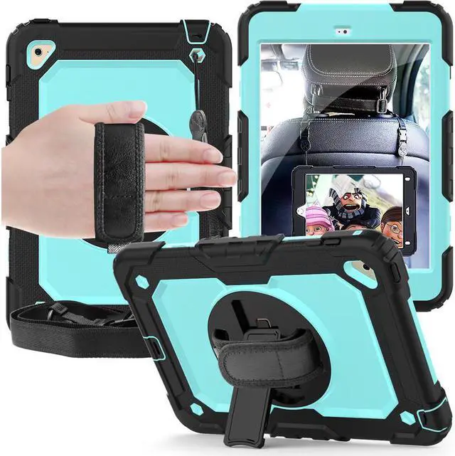 Main image of iPad Mini 4 Case 360 Degree Kickstand Dropproof High Impact Resistant Heavy Duty Armor Shockproof Cover with HandStrap Shoulder Belt for iPad Mini 4 Mini4 4th Gen