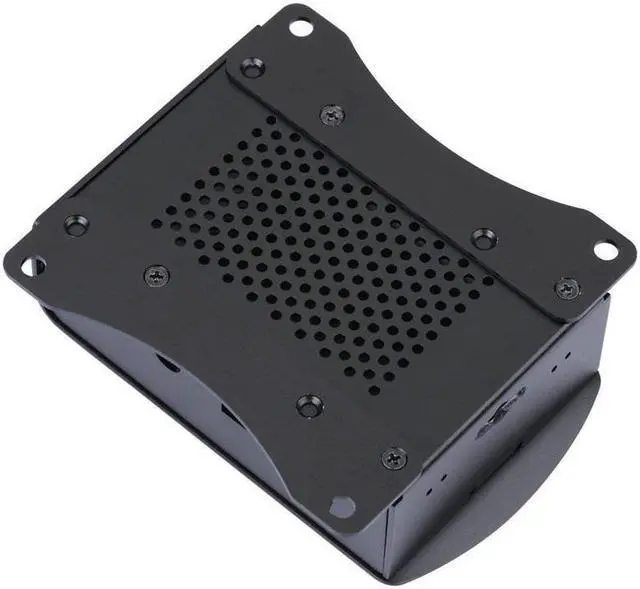 Alt view image 4 of 7 - Raspberry Pi B+ 2B 3B 3B+ Aluminum Case Metal Chassis Shell Box with Onboard Cooling Fan
