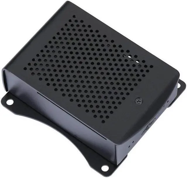 Alt view image 5 of 7 - Raspberry Pi B+ 2B 3B 3B+ Aluminum Case Metal Chassis Shell Box with Onboard Cooling Fan