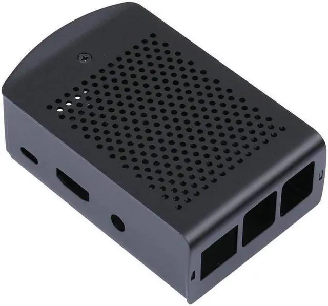 Alt view image 7 of 7 - Raspberry Pi B+ 2B 3B 3B+ Aluminum Case Metal Chassis Shell Box with Onboard Cooling Fan