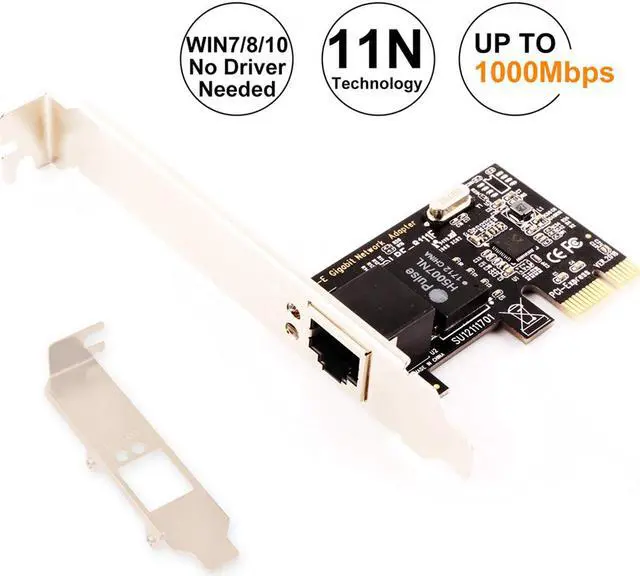 Main image of 8111F PCI-E Gigabit Network Adapter, PCI Express Network Card Gigabit Ethernet LAN Card 10/100/1000 Mbps for Windows 10/8.1/8/7/XP