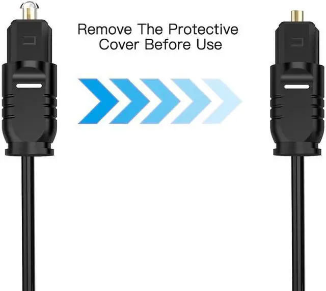 Alt view image 4 of 7 - Digital Optical Audio Cable Toslink to Toslink Digital Optical Fiber Audio Cable(6 Feet -3Pack)