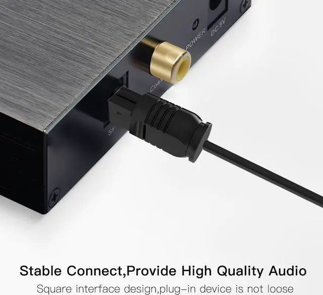 Alt view image 7 of 7 - Digital Optical Audio Cable Toslink to Toslink Digital Optical Fiber Audio Cable(6 Feet -3Pack)