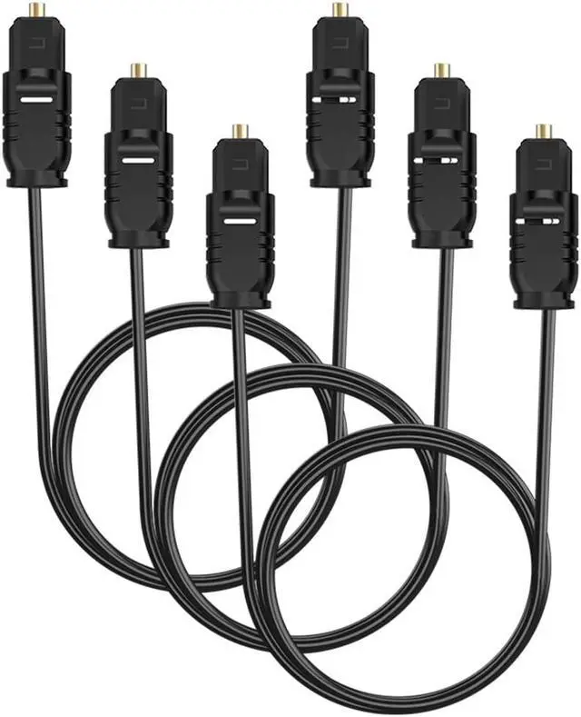 Alt view image 6 of 7 - Digital Optical Audio Cable Toslink to Toslink Digital Optical Fiber Audio Cable(6 Feet -3Pack)