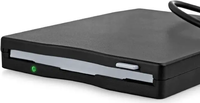Alt view image 6 of 6 - USB Floppy Drive 3.5" USB External Floppy Disk Drive Portable 1.44 MB FDD USB Drive Plug and Play for PC Windows 10 7 8 Windows XP Vista Mac Black