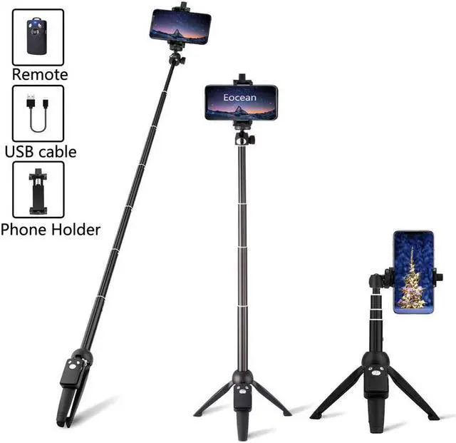 Main image of Selfie Stick Tripod,40 Inch Extendable Selfie Stick Tripod with Wireless Remote Control,Compatible with iPhone 6 7 8 X Plus, Samsung Galaxy S9 Note8