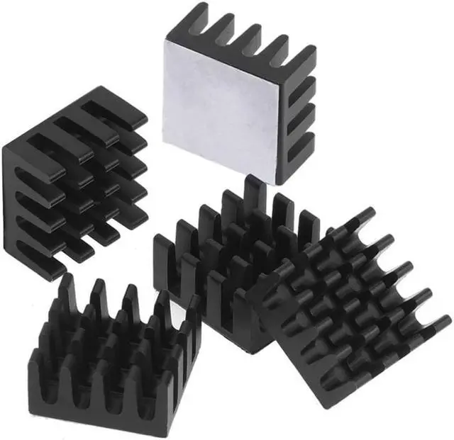 Alt view image 5 of 7 - 15 pcs Raspberry Pi Heatsink Kit Aluminum + Copper + 3M 8810 thermal conductive adhesive tape for cooling cooler Raspberry Pi 3 B+, Pi 3 B, Pi 2, Pi Model B+