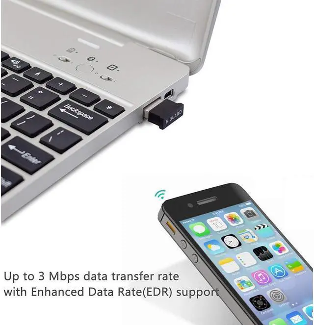 Alt view image 3 of 7 - Bluetooth USB Adapter CSR 4.0 USB Dongle Bluetooth Receiver Transfer Wireless Adapter for Laptop PC Support Windows 10/8/7/Vista/XP,Mouse and Keyboard,Headset