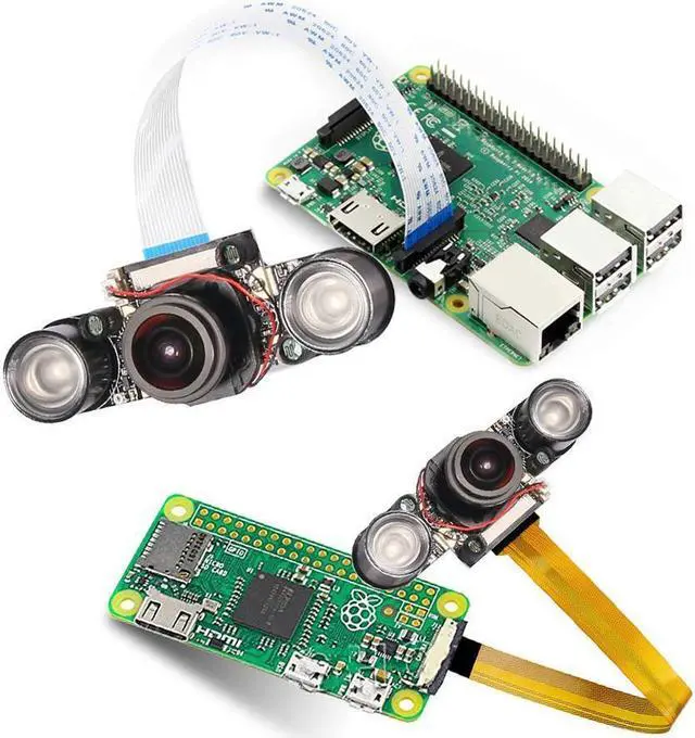 Alt view image 6 of 7 - Raspberry PI Camera Module 5MP 1080p OV5647 Sensor HD Video Webcam Supports Night Vision for Raspberry Pi Model B/B+ A+ RPi 3/2/1/zero/zero W with FFC/FPC Cable (Raspberry pi Camera)
