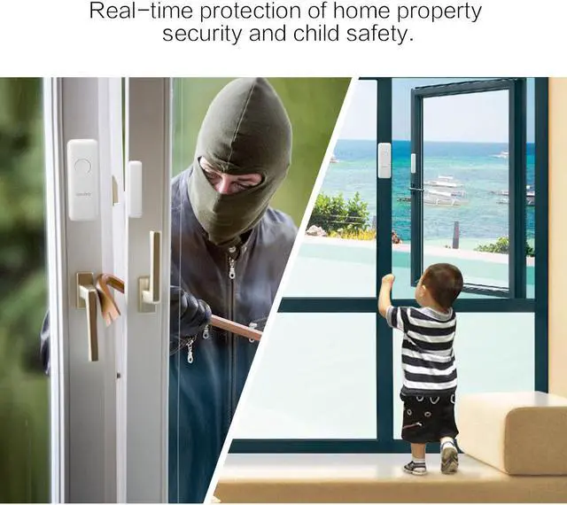 Alt view image 3 of 6 - WERLEO Wireless Home Security Alarm System Door Alarm System Burglar Alarm for Home Office App Control by iOS Andrioid Smartphone with PIR Motion Sensor Door Contact Sensor