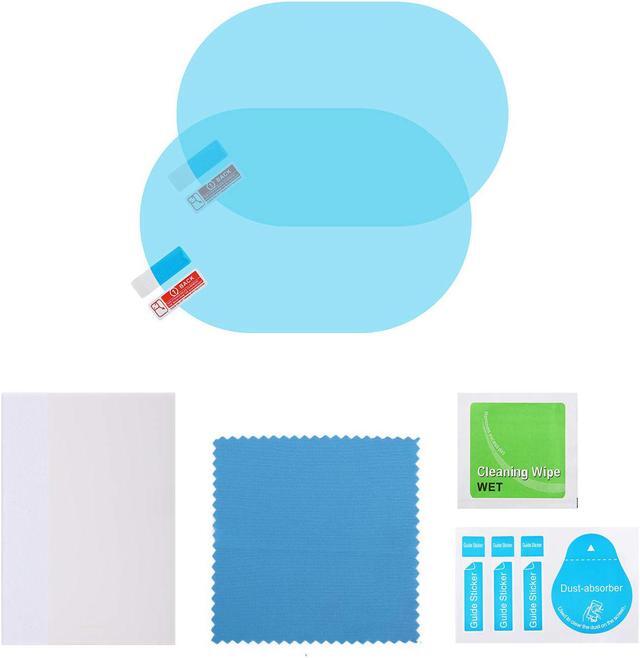 Alt view image 7 of 7 - Anti-fog Car Rearview Mirror Film Anti Water Mist Anti-glare Anti-Scratch Rainproof HD Clear Nano Protective Film for Side Window Bathroom Vanity and Other Glass Mirrors - 2PCS