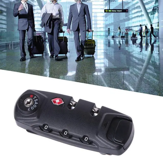Alt view image 2 of 7 - 3 Digit TSA Secure Combination Padlock Lock For Luggage Suitcase Travel Code Lock