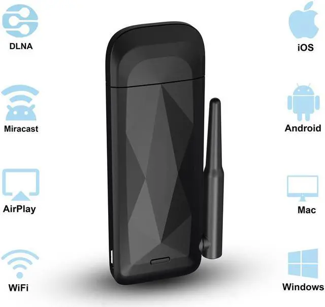 Main image of 2.4G/5G Wireless Display Dongle, WiFi Portable WLAN Display Receiver, 1080P HDMI Screen Mirroring Adapter Support Airplay DLNA Miracast for iOS/Android Smartphones/Windows/Mac/Laptop