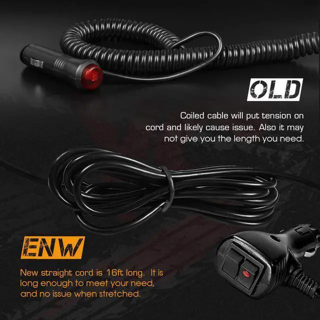 Alt view image 3 of 7 - Werleo 24 LED 24 Watts Emergency Hazard Warning LED Mini Bar Strobe Light for Snow Plow Police Trucks Vehicles with Magnetic Base and16 ft Straight Cord with 2 Seperate Button's Cigarette Plug