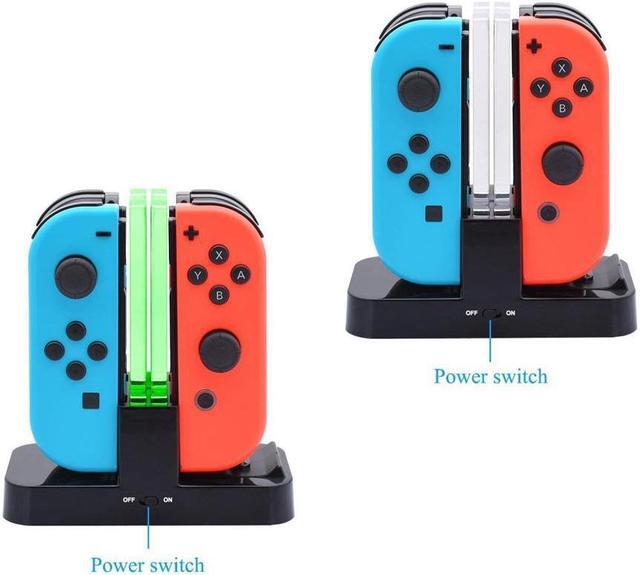 Alt view image 4 of 7 - Charger for Nintendo Switch Pro Controllers and Joy-Cons,Charging Stand for Nintendo Switch with 2 Type-C USB Ports and 1 Type-C USB Charger Cable