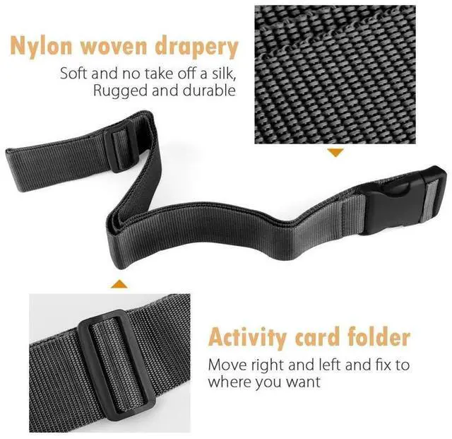 Alt view image 5 of 7 - 2 Pack Luggage Straps, Heavy Duty Non-Slip Adjustable Travel Accessories Suitcase Baggage Belts Bag Bungee