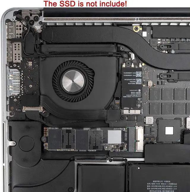 Alt view image 4 of 6 - WERLEO M.2 NVME SSD Convert Adapter for MacBook Air Pro Retina Mid 2013 2014 2015 2016 2017 NVME / AHCI SSD Upgraded Kit for A1465 A1466 A1398 A1502