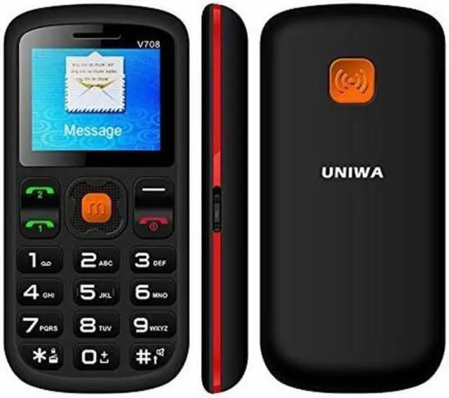 Alt view image 6 of 7 - Senior Cell Phone UNIWA V708 2G GSM Mobile Phone Dual SIM SOS Large Button 1.77 Inch Screen 800mAh Battery Large Digital Emergency Phone with Charging Cradle for Senior Elderly Kids Old Man