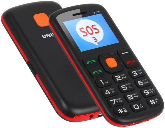 Alt view image 7 of 7 - Senior Cell Phone UNIWA V708 2G GSM Mobile Phone Dual SIM SOS Large Button 1.77 Inch Screen 800mAh Battery Large Digital Emergency Phone with Charging Cradle for Senior Elderly Kids Old Man