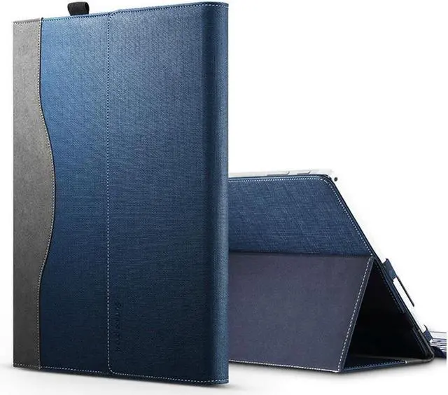 Alt view image 3 of 7 - New Surface Pro 2018/Surface Pro 6 / Pro 5 Case, Multi-Angle Viewing Portfolio Business Case Cover Compatible for Microsoft Surface Pro 2017 /Pro 5/Pro 4/Pro 3 Type Cover Keyboard
