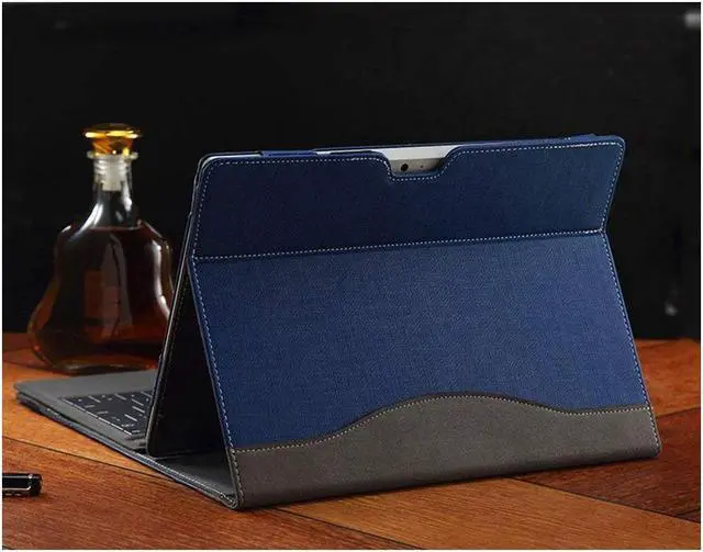 Alt view image 4 of 7 - New Surface Pro 2018/Surface Pro 6 / Pro 5 Case, Multi-Angle Viewing Portfolio Business Case Cover Compatible for Microsoft Surface Pro 2017 /Pro 5/Pro 4/Pro 3 Type Cover Keyboard