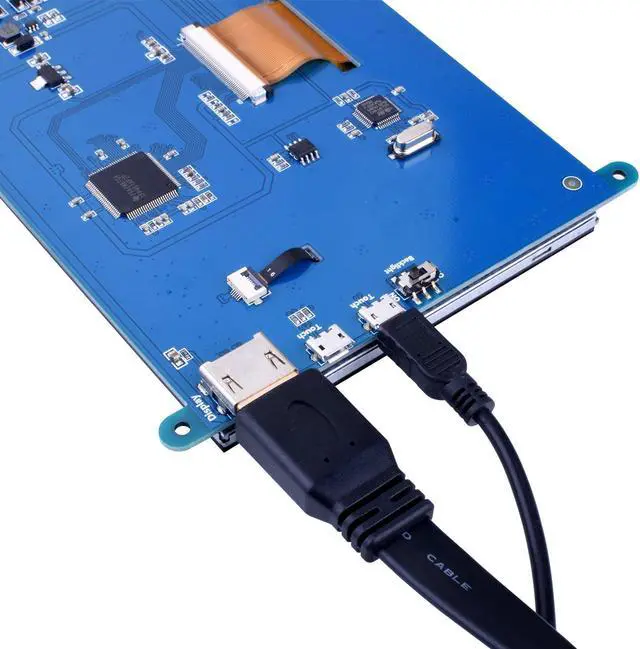 Alt view image 4 of 6 - WERLEO 7 Inch Capacitive Touch Screen TFT LCD Display HDMI Module 800x480 for Raspberry Pi 3 2 Model B and RPI 1 B+ A BB Black PC Various Systems