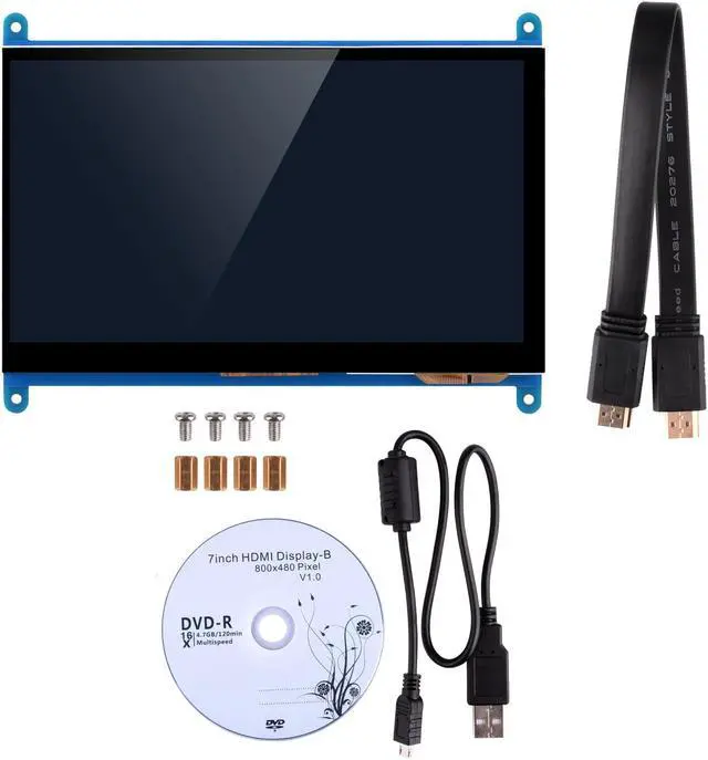 Alt view image 6 of 6 - WERLEO 7 Inch Capacitive Touch Screen TFT LCD Display HDMI Module 800x480 for Raspberry Pi 3 2 Model B and RPI 1 B+ A BB Black PC Various Systems