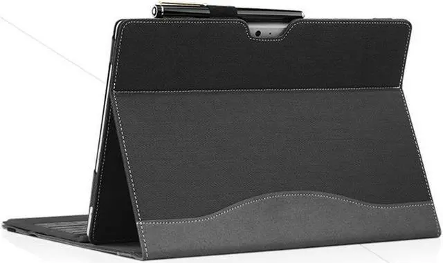 Alt view image 7 of 7 - New Surface Pro 2018/Surface Pro 6 / Pro 5 Case, Multi-Angle Viewing Portfolio Business Case Cover Compatible for Microsoft Surface Pro 2017 /Pro 5/Pro 4/Pro 3 Type Cover Keyboard