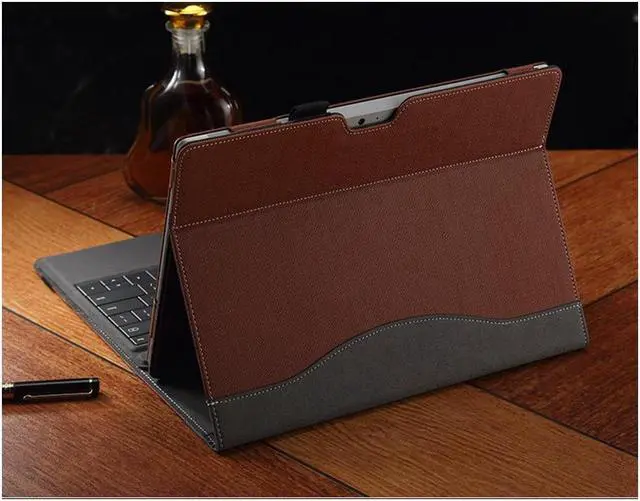 Alt view image 3 of 7 - New Surface Pro 2018/Surface Pro 6 / Pro 5 Case, Multi-Angle Viewing Portfolio Business Case Cover Compatible for Microsoft Surface Pro 2017 /Pro 5/Pro 4/Pro 3 Type Cover Keyboard