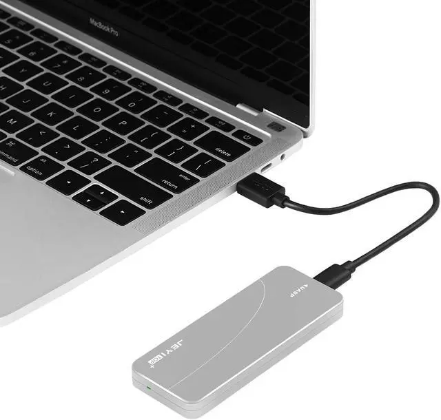 Alt view image 7 of 7 - M.2 NVMe Enclosure Adapter 10Gbps USB 3.1 (Gen 2) to M.2 NVME SSD Portable Aluminum Enclosure with USB-C to USB-A Cables - Fits ONLY NVMe PCIe 2230/2242/2260/2280